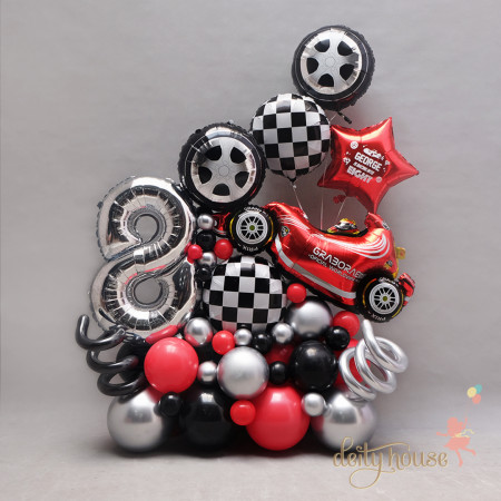 Racing Car Balloon Bouquet