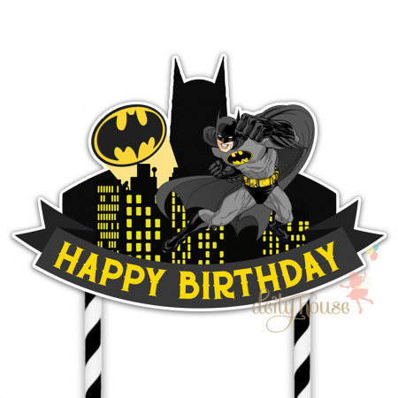 Batman Cake & City . Cake Topper Included - Zucchero's